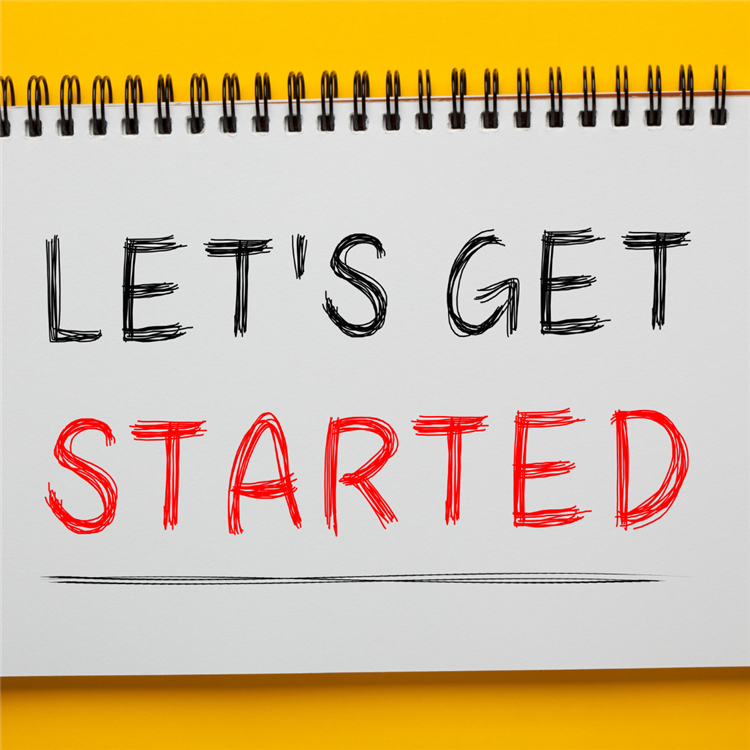 Let's get started headline